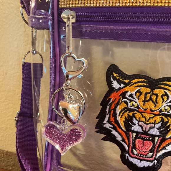 LSU Tigers Clear Crossbody Bag - Picture 2 of 3